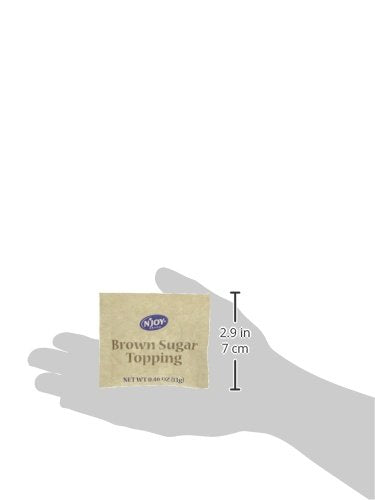 NJoy Brown Sugar Topping for Oatmeal | (Pack of 125) | Single Serve Portion | Bulk Size