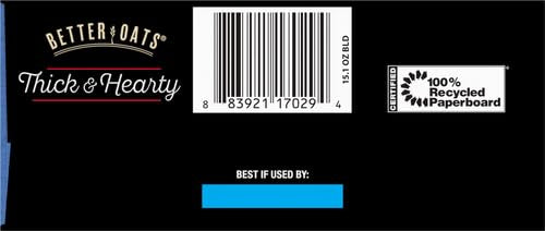 Better Oats, Blueberry Muffin Instant Oats, 15.1oz Box (Pack of 3)