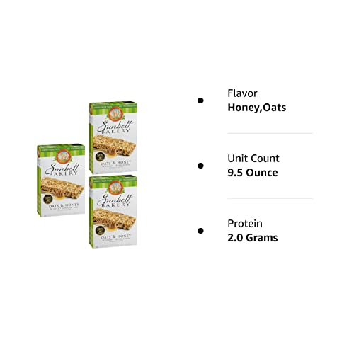 Sunbelt Bakery Oats And Honey Chewy Granola Bars 9. 5 Ounces, 10 Bars Per Box, (3 Boxes Total)