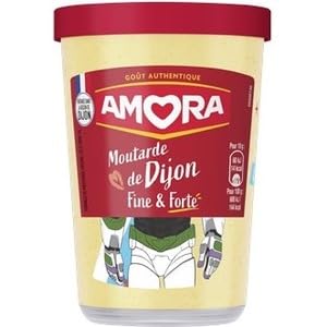 Amora Moutarde De Dijon Verre Decore 185g (Amora Dijon Mustard Decorated Glass 185g)