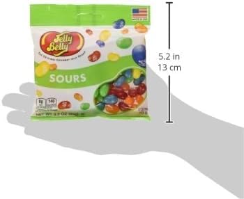 (2 Pack) Sours Jelly Beans - 3.5 Oz Each- Gourmet Jelly Beans,Tangy And Zesty Candy Assortment For Sour Lovers And Snacking Fun