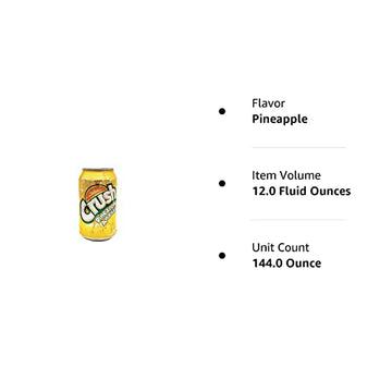 Crush Pineapple Soda 12Oz Cans (Pack Of 12)