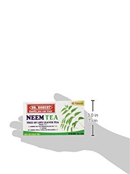 Dr Robert Neem Leaves Tea - 2-Pack (40 Bags), 20 Count, Herbal Wellness, Natural Detox, Immune Support, Caffeine-Free