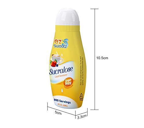 ez-sweetz Liquid Sweetener 800 Servings - 2 Fl Oz (Pack of 1) - New Packaging