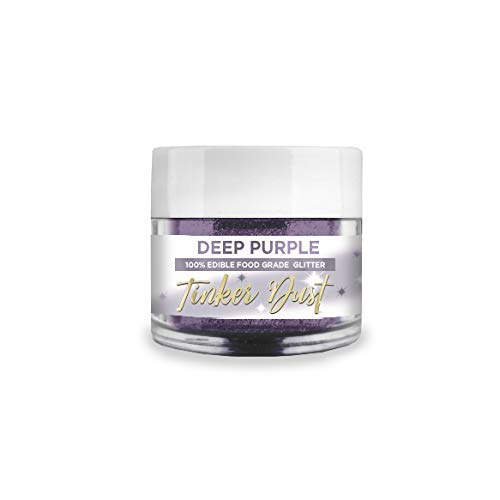 Bakell Edible Glitter Deep Purple Tinker Dust®, 5 Gram | KOSHER Certified | 100% Edible for Cakes, Cupcakes, and Drinks