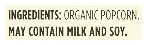 365 by Whole Foods Market Organic Microwave Popcorn, No Oil or Salt, 9 OZ, Healthy Snack