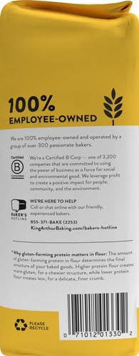King Arthur Unbleached Self Rising Flour, Non-GMO, 5 lbs, 80 Ounce