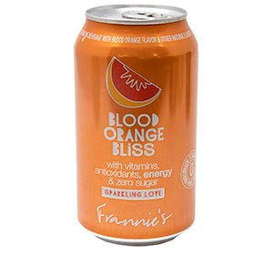 Frannie'S Sparkling Beverage- Zero Calories & Sugar, Aspertame Free: 8-Pack 12 Fl. Oz. Cans (Blood Orange Bliss)