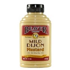 Beaver Mustard, Mild Dijon, Sqz, 11-Ounce (Pack Of 6)