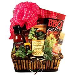 Gift Basket Village The Grill-Master, Deluxe - Grilling Gift Box For Men With Bbq Sauce, Nuts And More, 7 Pound (Pack Of 1)