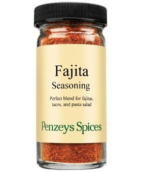 Penzeys Fajita Seasoning 2.3 oz Jar (Pack of 1) - Ideal for Tacos and Fajitas