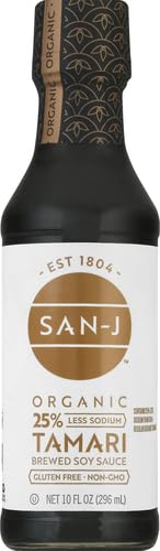 San-J Organic Tamari Soy Sauce, Reduced Sodium, 10 Fl Oz