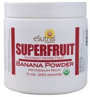 eSutras Organics Sweet banana powder nutrient dense fruit powder 10 oz