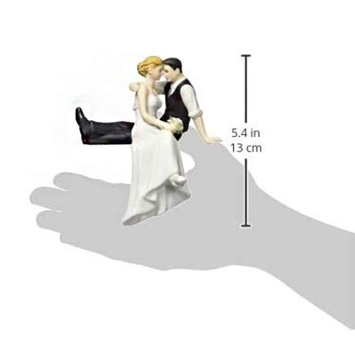 Weddingstar Look Of Love Bride And Groom Porcelain Figurine Cake Topper, 4 1/8'' X 4 1/2'' H
