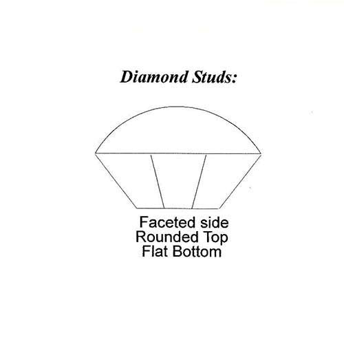 O'Creme Clear Edible Diamond Studs 5 Millimeters For Decorating Cakes And Cupcakes, 54 Studs