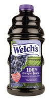Welch's Juice 64oz Bottle (Pack of 4) Choose Flavor Below (Concord Grape 100% Juice)