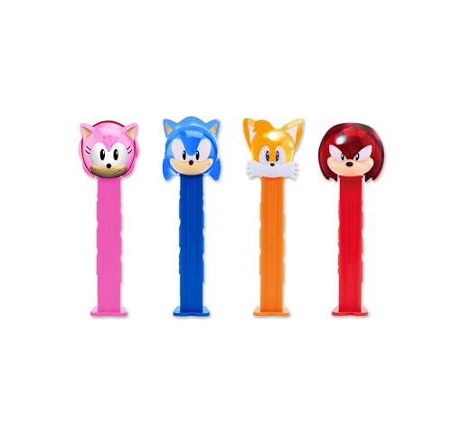 Sonic The Hedgehog Pez Gift Set (Four Pez Dispensers + Six Candy Refills)