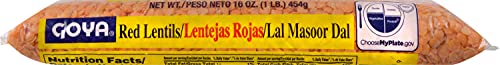 Goya Foods Red Lentils, Dry, 16 Ounce (Pack Of 24)