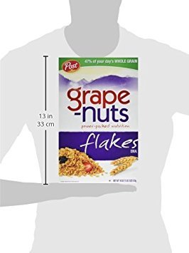 Grape-Nuts Cereal, Flakes, 18 Oz, (Pack Of 3)