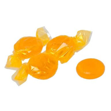 Hard Candy - Butterscotch Hard Candy - 2 Lb - Butterscotch Candy Buttons - Bulk Candy Individually Wrapped Candy - Yellow Candy