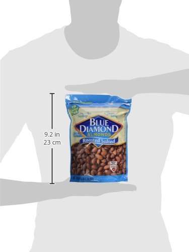 Blue Diamond Almonds, Roasted Salted Snack Nuts, 16 Ounce (Pack of 3)