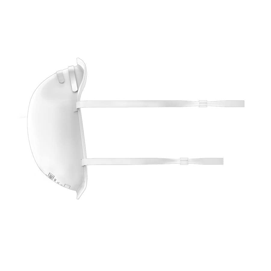 Magid N95 Respirator Masks With Metal Nose Clips & Latex-Free Elastic Headband, Triple Layer Construction, Cup Style (Medium) -