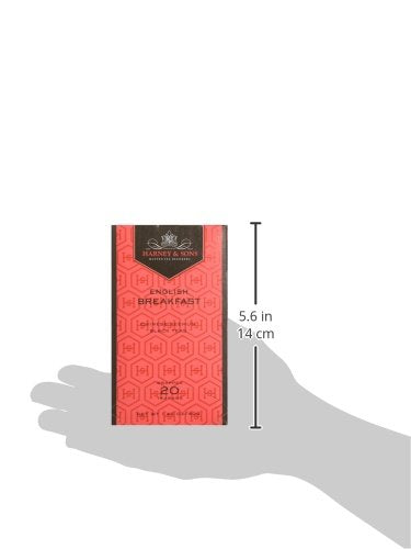 Harney & Sons Black Tea Bags, English Breakfast, 20 Count, Pack of 1