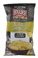 Boulder Canyon Natural Foods Canyon Cut Kettle Cooked Potato Chips Sea Salt And Cracked Pepper -- 6 Oz