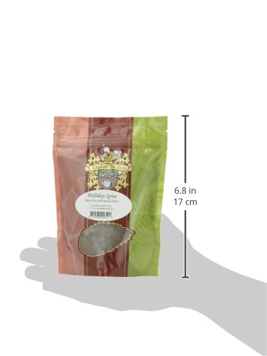 English Tea Store Loose Leaf, Holiday Spiced Flavored Black Tea Pouches, 4 Ounce