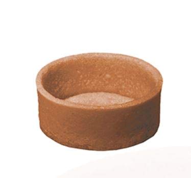 Pastry Chefs Boutique Mini Round Chocolate Tart Shells, Straight Edges, 1.61, 245 Count