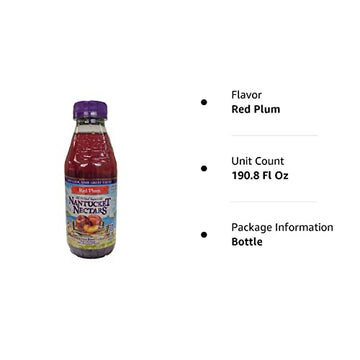 Nantucket Nectars Red Plum Juice - 15.9 oz (Pack of 12 Plastic Bottles)