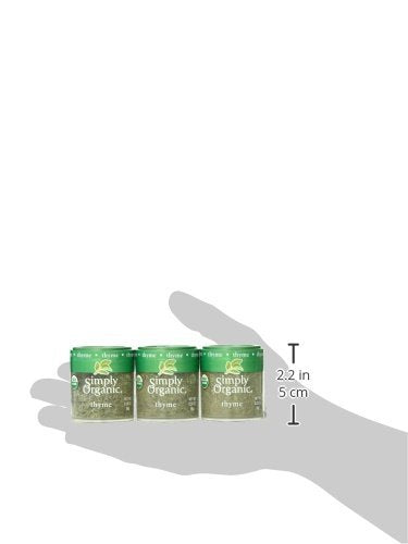 Simply Organic Whole Thyme Leaf, Certified Organic | 0.28 Oz | Pack Of 6 | Thymus Vulgaris L.