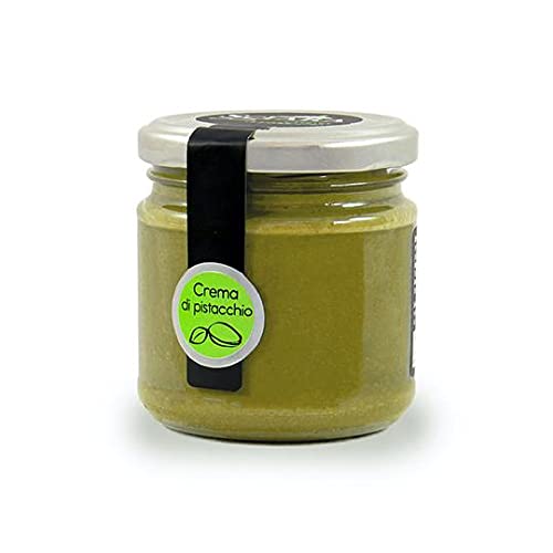 Sciara | Italian Spreadable Pistachio Cream | Premium Quality Pistachio From Bronte | Glass Jar 190G (6.7 Oz) (Pack Of 2)