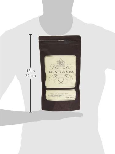 Harney & Sons Herbal Hot Cinnamon Black Tea, 50 Sachets, with Orange Peel, Clove, and Cinnamon, Model 20-0006