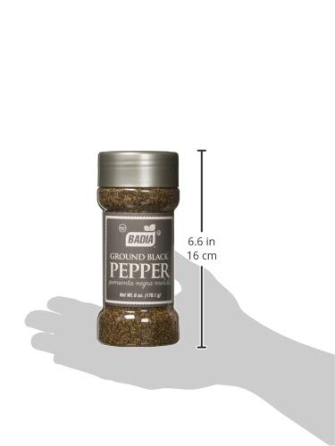Badia Black Pepper Ground, 6 Ounce