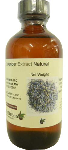Olivenation Premium Lavender Extract From Natural Flavors, Light Floral Flavoring For Baked Goods, Beverages, Sauces, Non-Gmo, Kosher, Vegan - 8 Oz