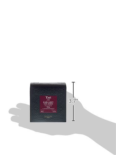 Dammann Freres Sachets, Earl Grey Yin Zhen Tea Bags, Premium Gourmet French Black Tea, Blend Bergamot, 25 Count (Single Pack)