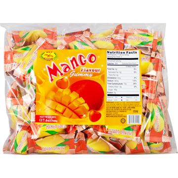 Okio Gummy Candy Strawberry Peach Pineapple Grape Mango Bulk