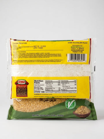 Ziyad Premium Macaroon Coconut 12 oz - Sweetened Shredded Coconut
