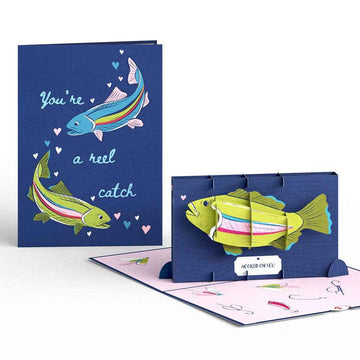 You’re a Reel Catch Fish 5x7" Pop-Up Card