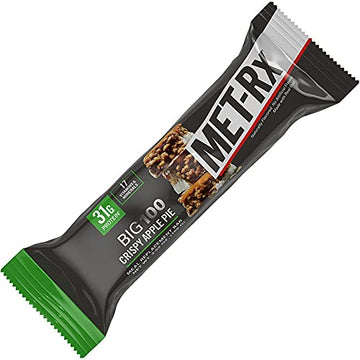 Product Of Met-Rx Big100, Bar - Colossal Crispy Apple Pie, Count 9 (3.52 Oz ) - Nutrition Bar With Protein / Grab Varieties & Flavors