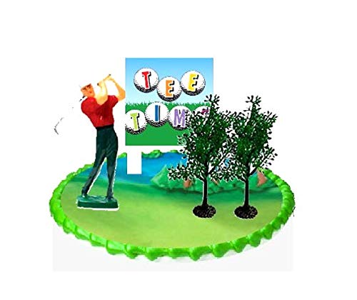 Cake/Food/Cupcake Decoration Plant Tree Topper Picks With Plaque (Golf)