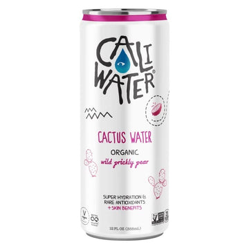CALI WATER Cactus Water, Pear Flavor, 12 oz - Refreshing Natural Beverage, Hydrating Drink, Low-Calorie, Vegan Friendly