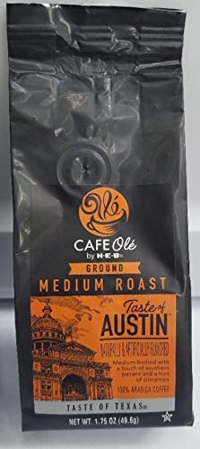 Cafe Ole Taste of Texas Ground Coffee Sampler 3 pack Taste of Austin, Texas Pecan, and Taste of San Antonio