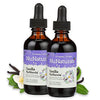 Nunaturals Vanilla Stevia Drops - All Natural Liquid Sweetener - 2 Oz (2 Pack)