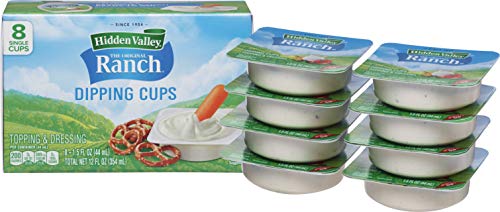 Hidden Valley Ranch Dressing & Dipping Sauce, Ranch Dressing, Gluten Free Salad Dressing To Go Cups, On-the-Go Dipping Sauce, 1.