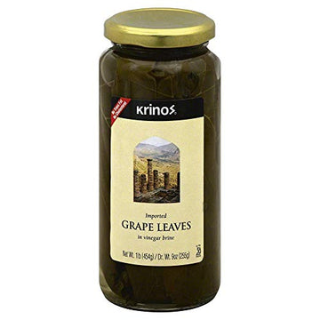 Krinos Imported Grape Leaves, 16 Ounce (Pack Of 6)