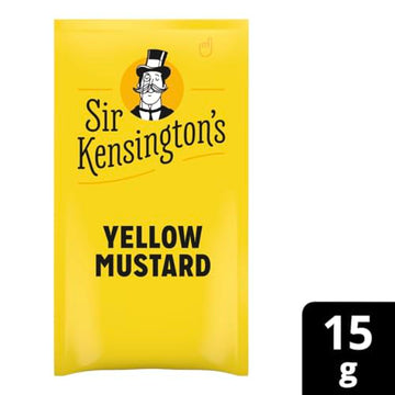 Sir Kensingtons Yellow Mustard Packette Non-GMO No Artificial Colors No Artificial Flavors Soy Free Gluten Free Vegan 15g Packette Pack of 600
