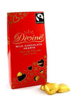 Divine Chocolate Milk Chocolate Hearts 3.5 Oz