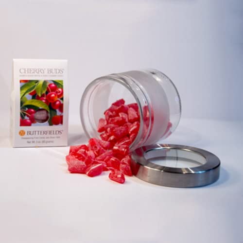 Butterfields Gourmet Old-Fashioned Cherry Buds Hard Candy, Gluten Free, 2.5 oz (3-Pack), Made with 100% Real Cane Sugar
